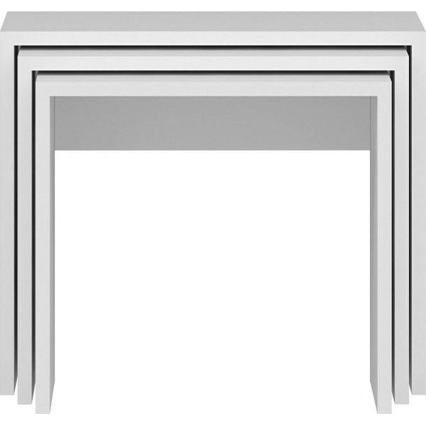 Nebes bord 45/50/55 x 36/38/40 cm - Hvit