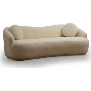 Ancona 3-seters sofa - Kremhvit