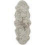 Sknsomt dobbelt saueskinn Silverbeige - 60 x 180 cm
