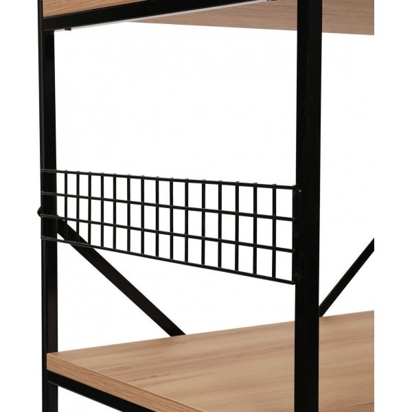 Anemon hylle - Svart/furu