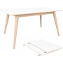 Kbenhavn Spisebord - Hvit/Natur - 150/230x95