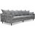 Gotland 4-seter buet sofa 301 cm - Oxford mrkegr + Flekkfjerner for mbler