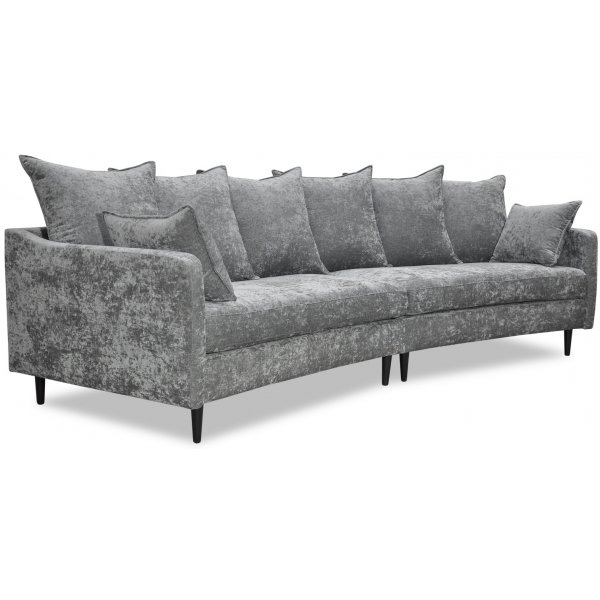 Gotland 4-seter buet sofa 301 cm - Oxford mørkegrå Gotland 4-seter buet sofa 301 cm - Oxford mørkegrå