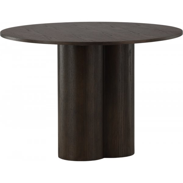 Spisebord Olivia rundt 110 cm semsket skinn Spisebord Olivia rundt 110 cm semsket skinn
