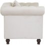 Chesterfield lenestol Churchill - Beige Flyel