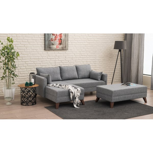 Bella divansovesofa - grå Bella divansovesofa - grå