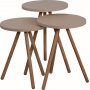 Trippel batch bord 34 cm - Cappuccino