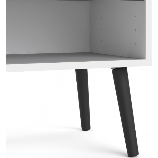 Oslo nattbord - Hvit/svart