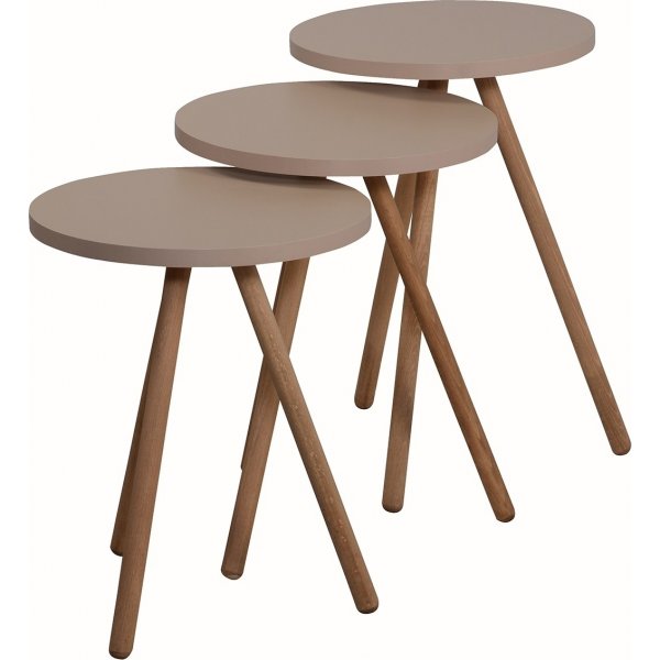 Trippel batch bord �34 cm - Cappuccino