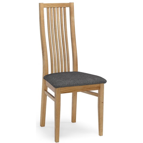 Torkelson Allegro spisestol med gr sete - Solid oljet eik natur