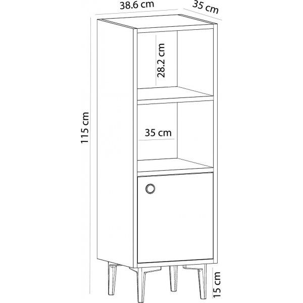 Alone skap - Safir/eik/antrasitt Alone skap - Safir/eik/antrasitt