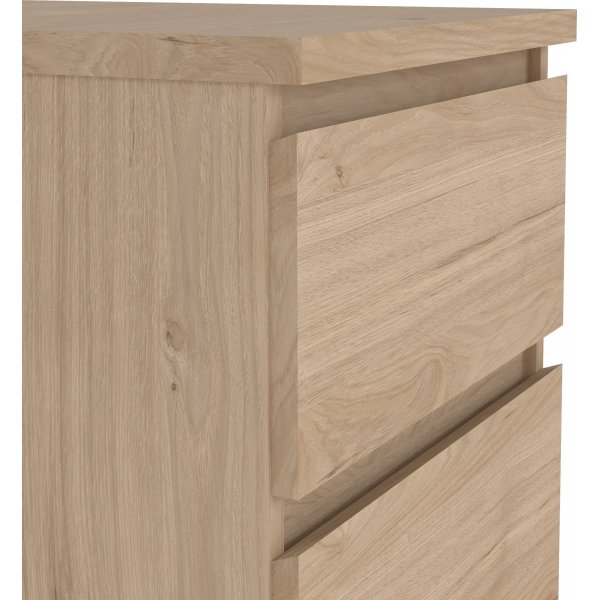 Naia smal kommode med 5 skuffer - Hickory Naia smal kommode med 5 skuffer - Hickory