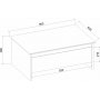 Sion salongbord 90 x 60 cm - Beige/gull/valntt