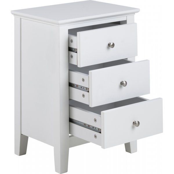 Linnea nattbord 3 - Hvit