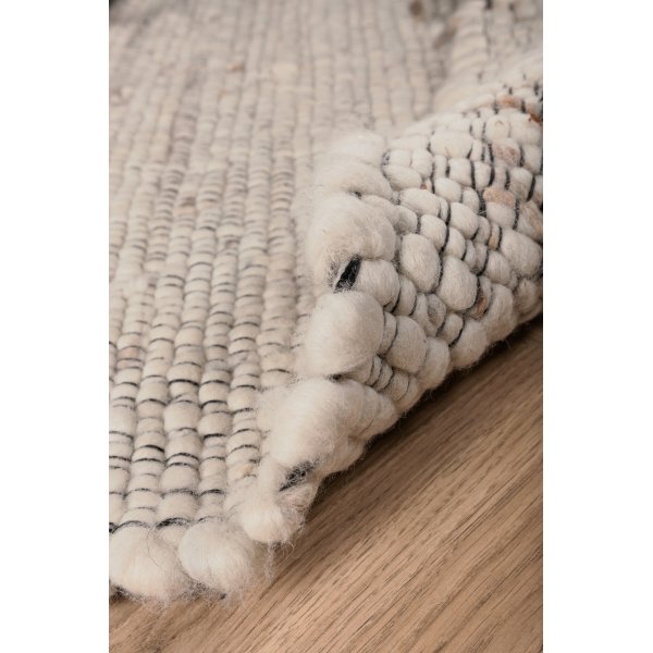 Pontus ullteppe - Hvit/beige Pontus ullteppe - Hvit/beige