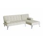 Sovesofa med divan i beige flyel