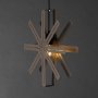 Sfsen Advent Star Taklampe 40 cm - Sort/Mocca