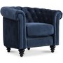 Chesterfield Royal lenestol - Mrk bl flyel