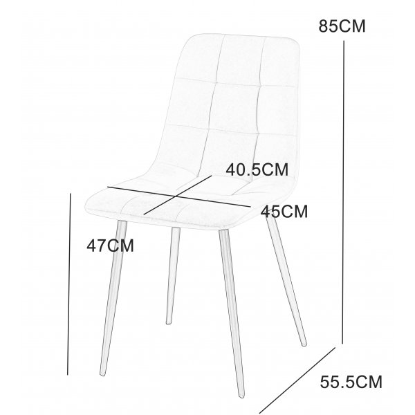 Delta spisestol beige fløyel Delta spisestol beige fløyel