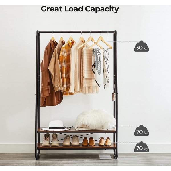 Hilde klesstativ - Brun/svart Hilde klesstativ - Brun/svart