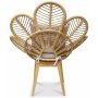 Peacock loungelenestol med pute - Natur