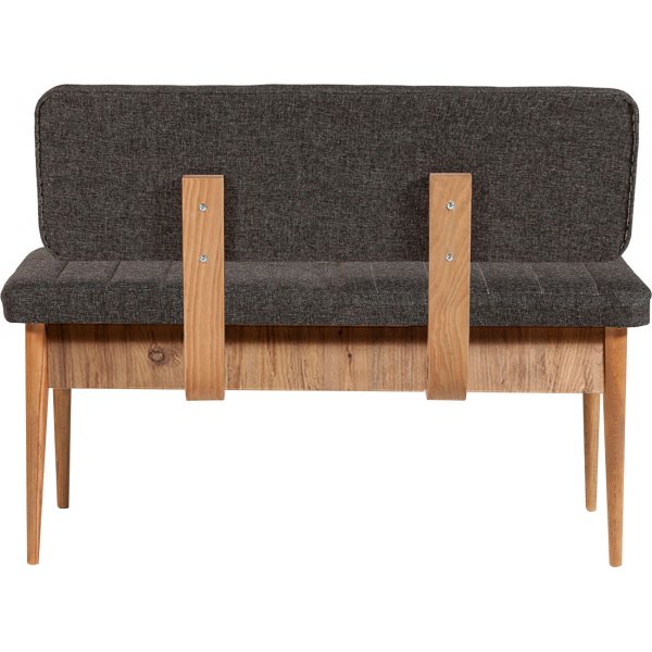 Vina 1053 spisegruppe med sofa - Furu/antrasitt + 6.00 x Stolpute Vina 1053 spisegruppe med sofa - Furu/antrasitt + 6.00 x Stolpute