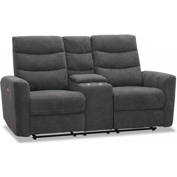 Chicago 2-seters hvilesofa med elektrisk mekanisme - Grå Chicago 2-seters hvilesofa med elektrisk mekanisme - Grå