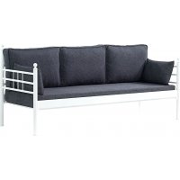 Manyas 3-seters utesofa - Hvit/antrasitt Manyas 3-seters utesofa - Hvit/antrasitt