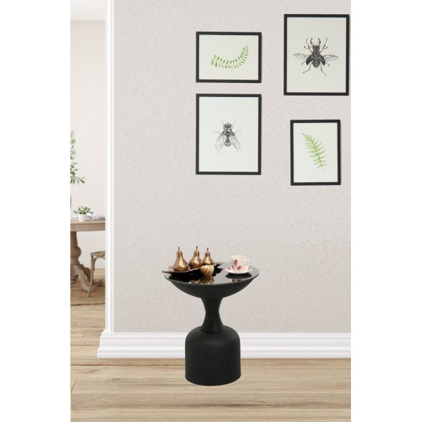 Kalk sidebord 46 cm - Sort Kalk sidebord 46 cm - Sort