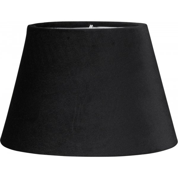 Oval Velvet Lampeskjerm - Svart