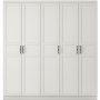 Henna garderobe 175 x 50 x 210 cm - Hvit