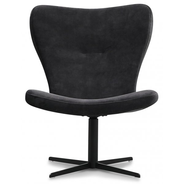 Spekeröd designer lenestol - Mørkegrå Velour Spekeröd designer lenestol - Mørkegrå Velour