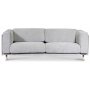 Hrnsand 3-seter sofa - Lysegr chenille