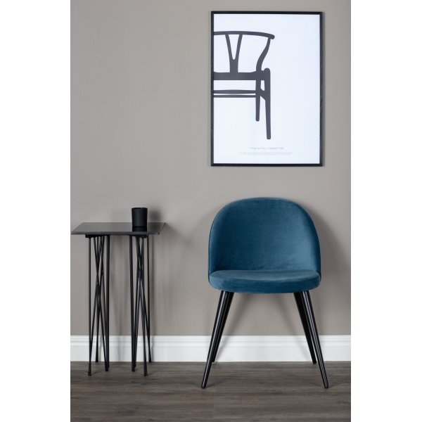 Alice spisestol - Blå/svart Alice spisestol - Blå/svart