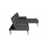 Sovesofa med divan i brun flyel