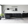 Hjalmar hjrnesofa - svart (ko-lr)