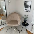 Kundebilde Mirò lenestol - Beige fløyel