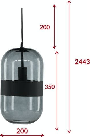 Drop taklampe - Sort Drop taklampe - Sort