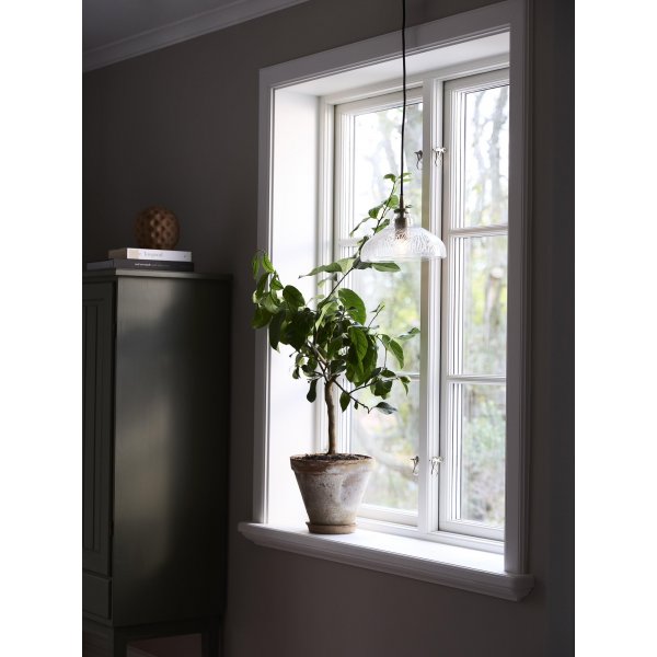 Taklampe i lønn - Klart glass - 23 cm Taklampe i lønn - Klart glass - 23 cm