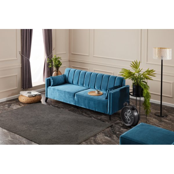 Ova 3-seters sovesofa - Turkis Ova 3-seters sovesofa - Turkis