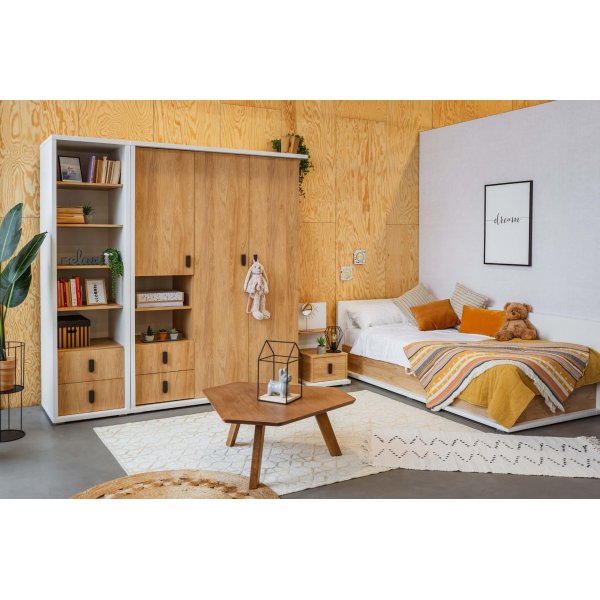 Simi garderobe 150 cm - Hickory/hvit Simi garderobe 150 cm - Hickory/hvit