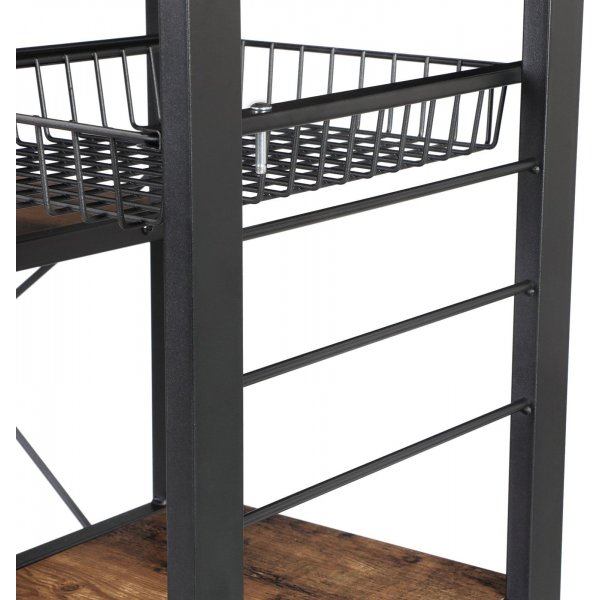 Caspar kjøkkenhylle - Brun/sort Caspar kjøkkenhylle - Brun/sort