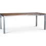 Spisebord Alva 190x90 cm - Teak/galvanisert metall