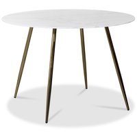 Art rundt spisebord 110 cm - Marmorert glass / Messing Art rundt spisebord 110 cm - Marmorert glass / Messing