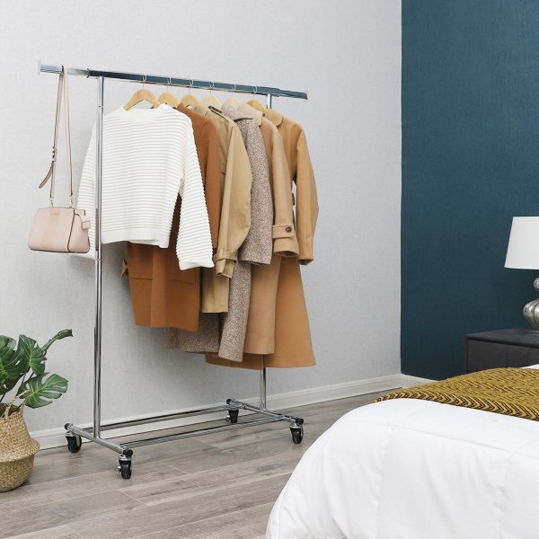 Purser klesstativ - Brun/svart