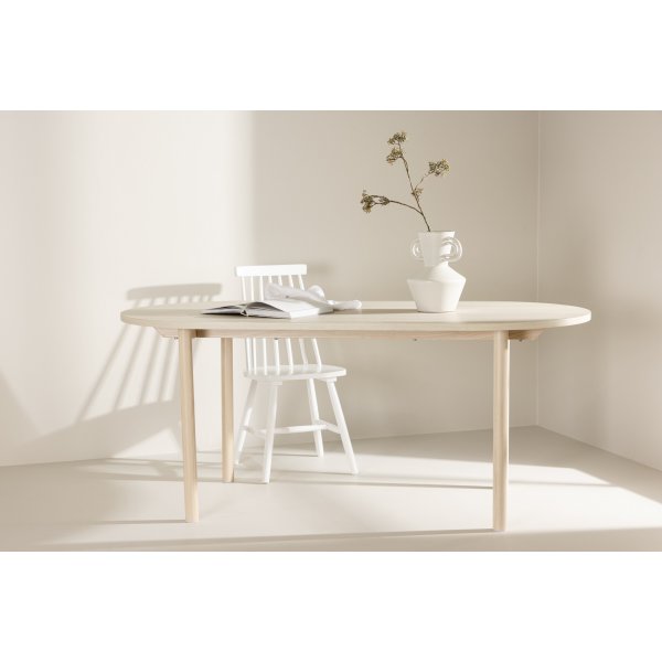 Andy spisebord 180 x 90 cm - Whitewash Andy spisebord 180 x 90 cm - Whitewash