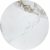 Genesis salongbord 70 cm - Hvit marmor/valntt