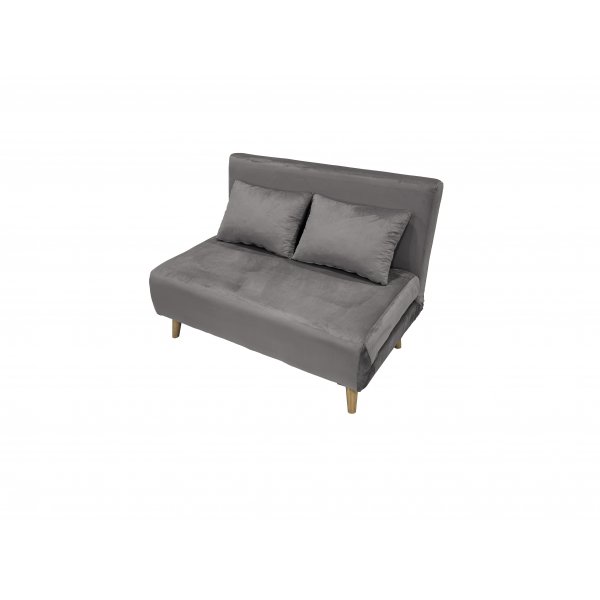 Sovesofa Helsingborg - Lys grå fløyel | 193 cm Sovesofa Helsingborg - Lys grå fløyel | 193 cm