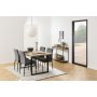 Seaford konsollbord med skuffer 100 x 35 cm - Eik/svart