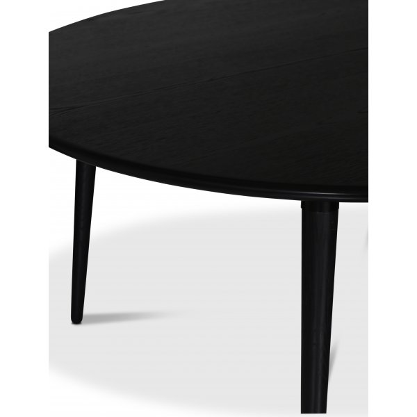 Tore spisebord 150 cm - Svart eikefiner + Møbelføtter Tore spisebord 150 cm - Svart eikefiner + Møbelføtter